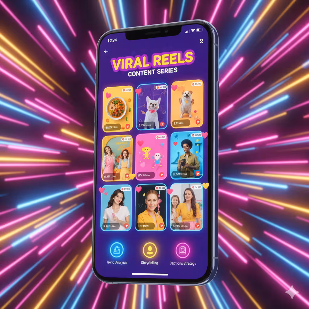 Trend analysis, storytelling, captions strategy.